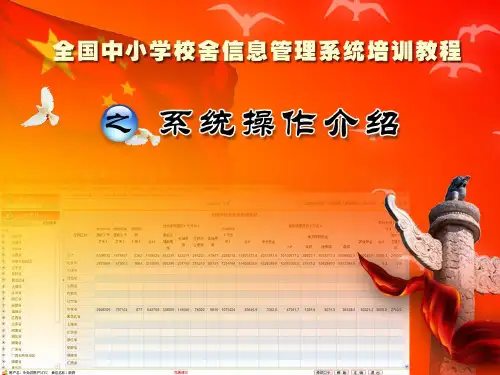 福建省中小学校舍信息管理系统培训PPT(市级)