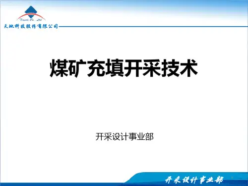 充填介绍PPT课件