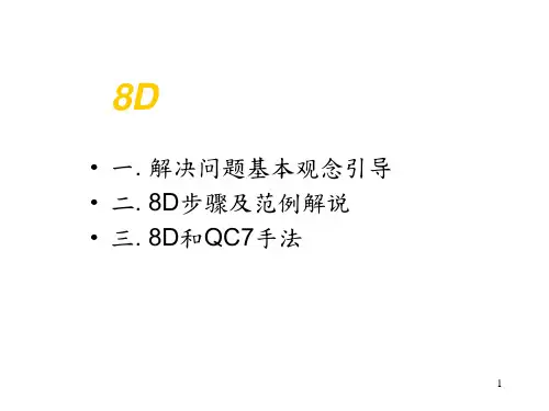 8D：解决问题的八大步骤