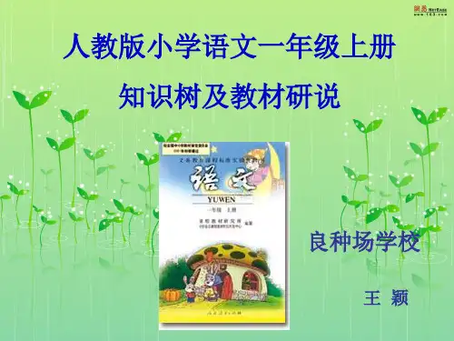 人教版小学语文一年级上册知识树