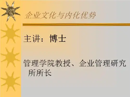企业文化与内在驱动力CHUAN PPT课件