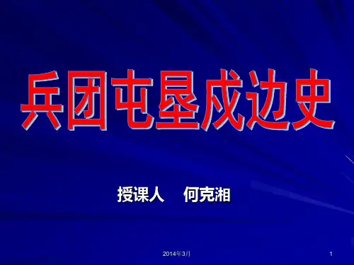 兵团历史