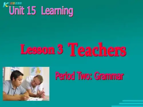 高中英语 module 5 unit 15 lesson 3 第二课时 北师大版必修5
