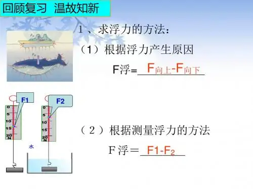 10.3第二节 阿基米德原理