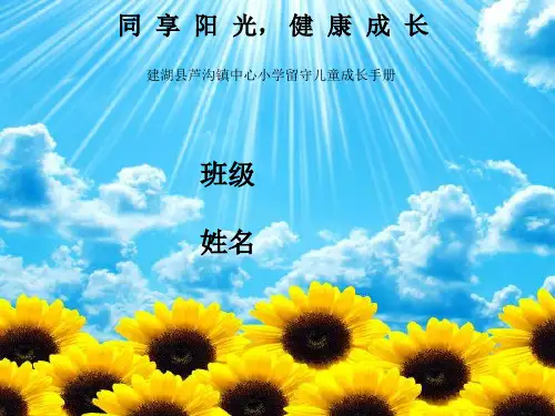 留守儿童档案表封面