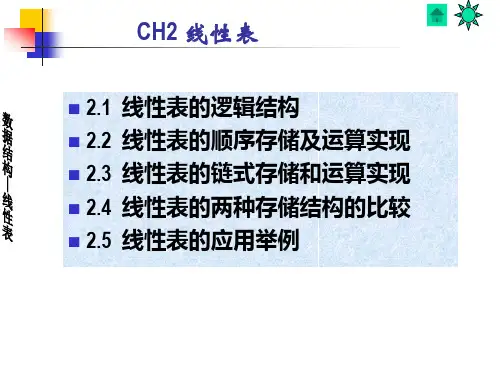 数据结构_线性表及其基本算法讲解