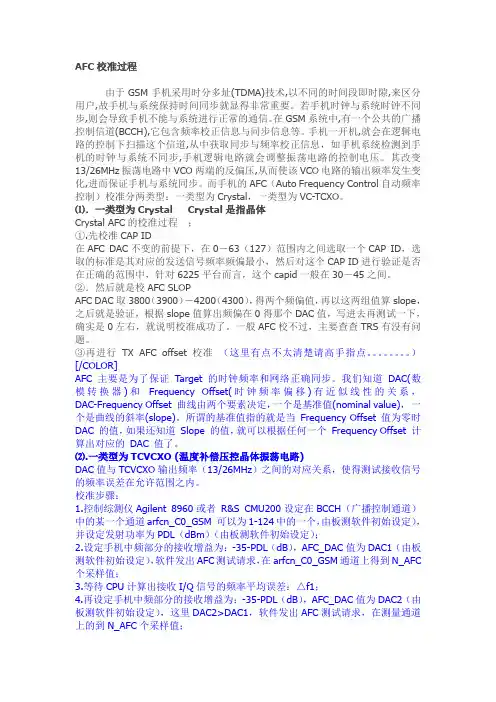 AFC校准