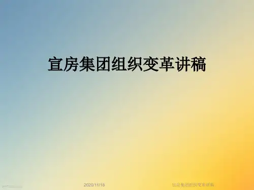 宣房集团组织变革讲稿