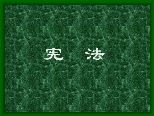 宪法绪论