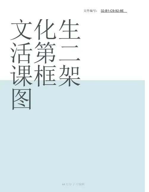 汇总文化生活第二课框架图