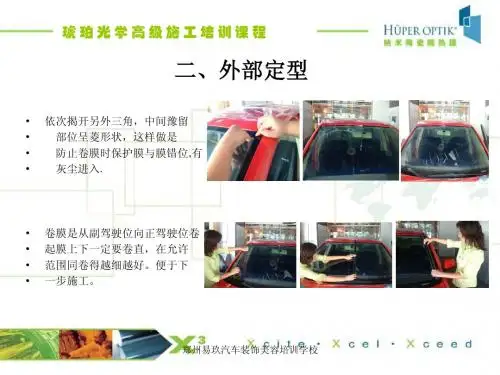 琥珀光学汽车贴膜高级(施工)培训课程(二)