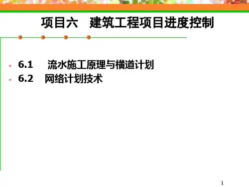 建筑工程项目进度计划的编制方法参考课件