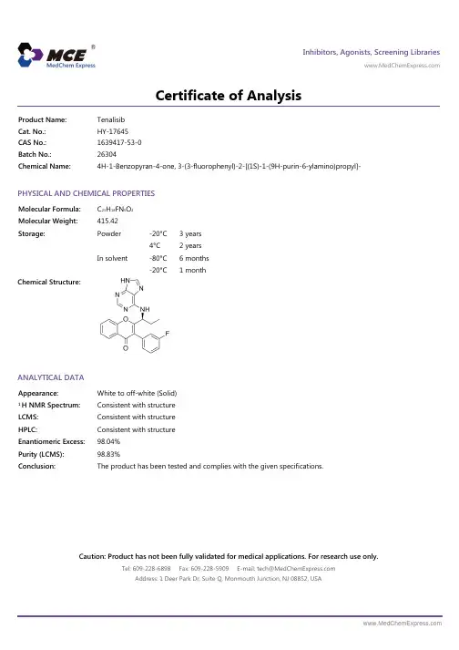 Tenalisib_COA_26304_MedChemExpress
