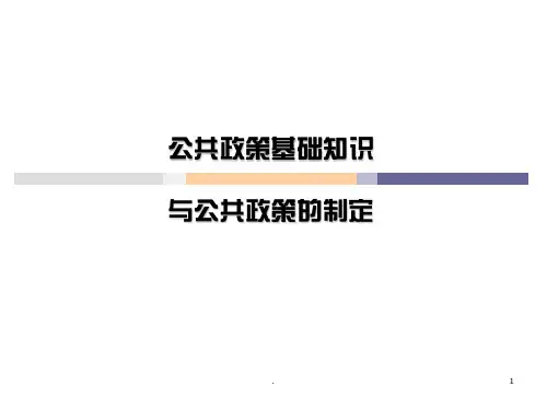 公共政策PPT课件