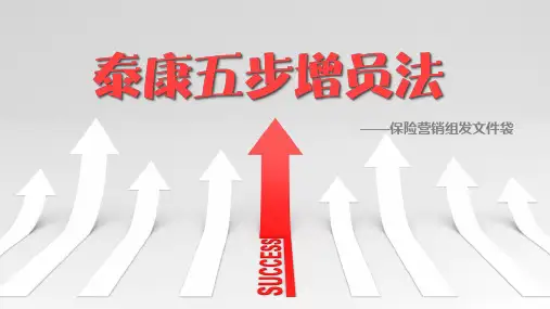 【干货】千万保险团队增员培训-五步增员法