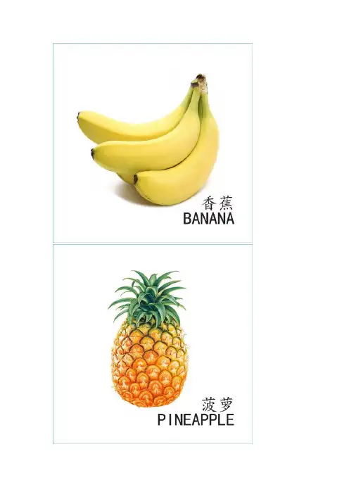 宝宝识图-水果动物