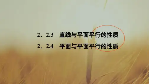 2018学年高一数学人教A版必修二 课件 第二章 点、直线、平面之间的位置关系 2.2.4 精品