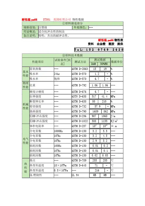 耐低温pa66