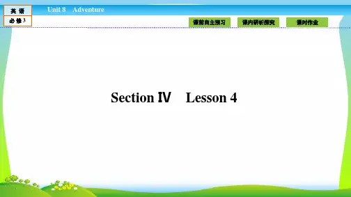 高中(北师大版)英语必修3课件：Unit 8 Adventure8.4