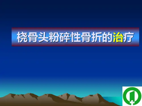 桡骨头粉碎性骨折的治疗PPT课件