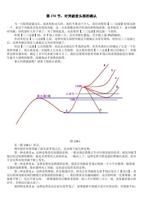 (股票大讲堂 )第156节 对突破前头部的确认