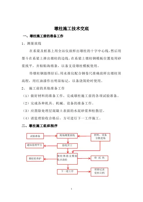 墩柱施工技术交底 3