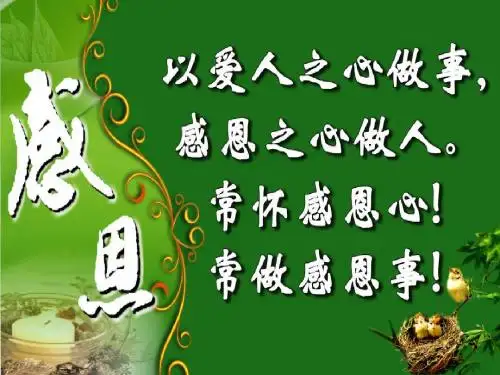 感恩主题队会 幻灯片