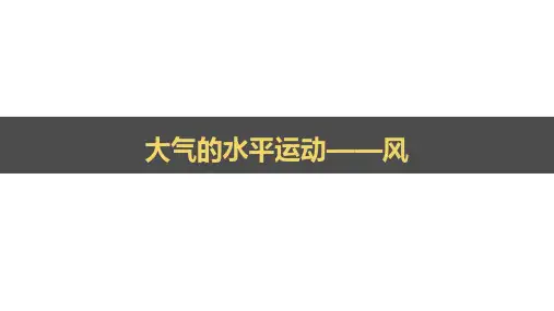 第二章第二节：大气受热过程和大气运动(第三课时：风)(18张ppt)
