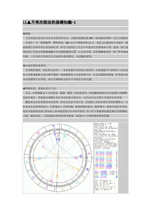 月亮次限法的基础知识