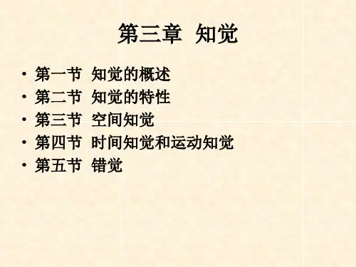 第三章知觉