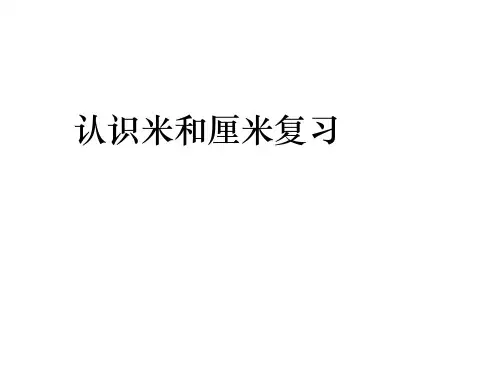 最新苏教版认识米和厘米复习题