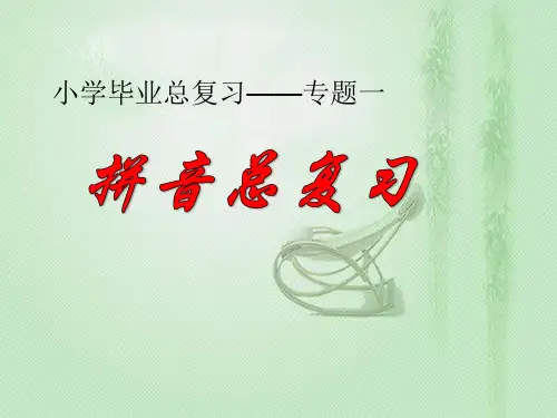 新人教部编版小学毕业班拼音总复习课件