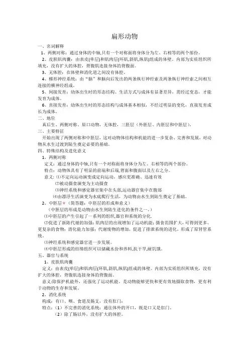 扁形动物