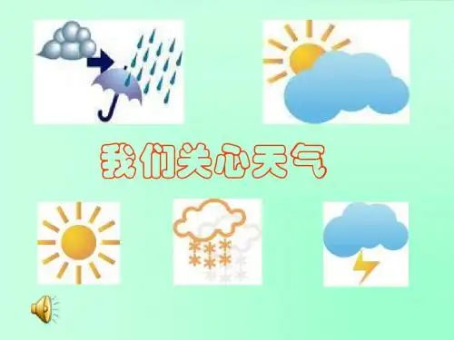我们关心天气课件
