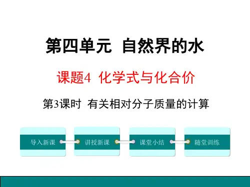 《化学式与化合价》第三课时参考课件
