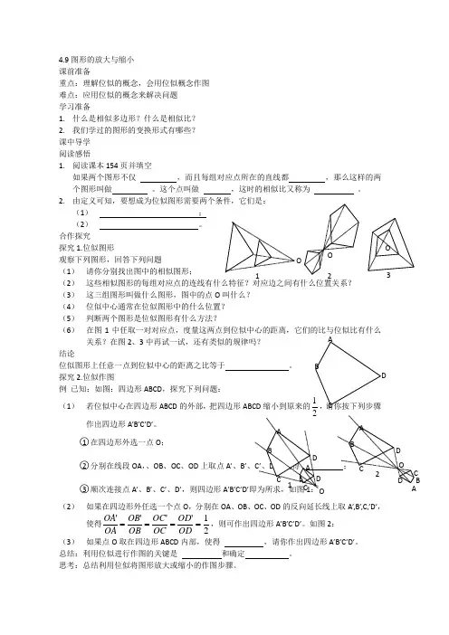 4.9图形的放大与缩小