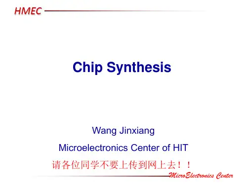 chip synthesis芯片综合