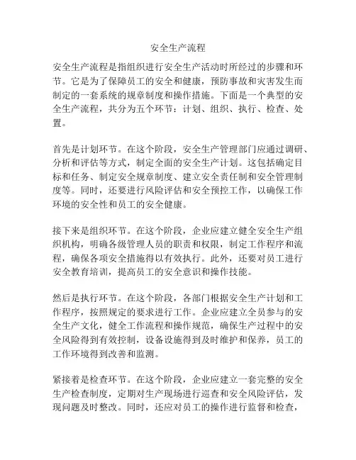安全生产流程