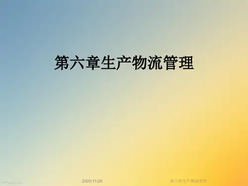 第六章生产物流管理