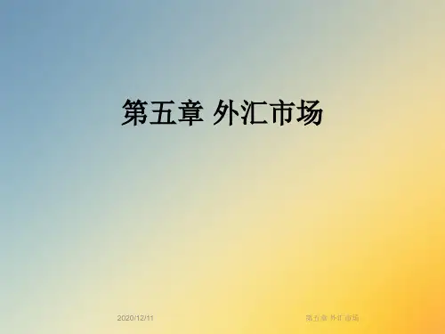 第五章 外汇市场