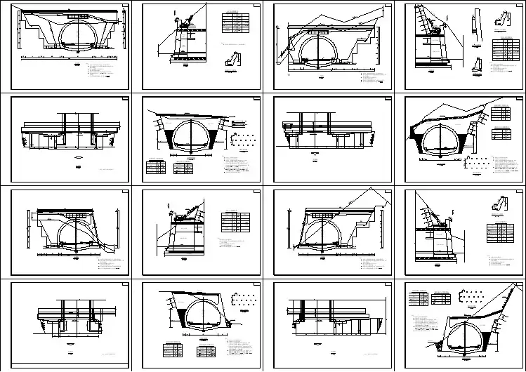 明洞回填施工图16张_dwg