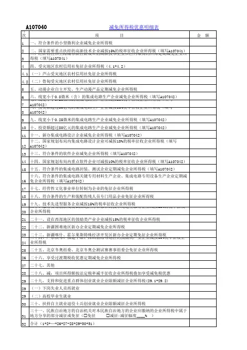 企业所得税年度纳税申报表(2017版) 3