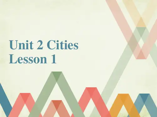 Unit 2 Cities Lesson 1 课件2-人教新起点四年级英语课件下册