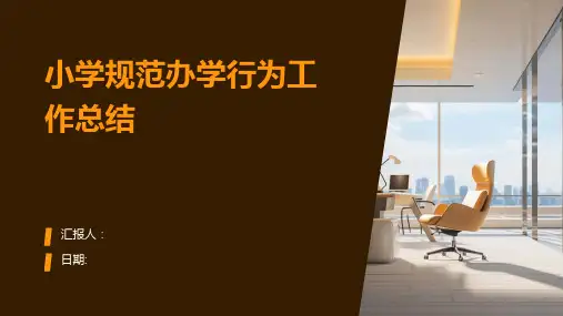 小学规范办学行为工作总结