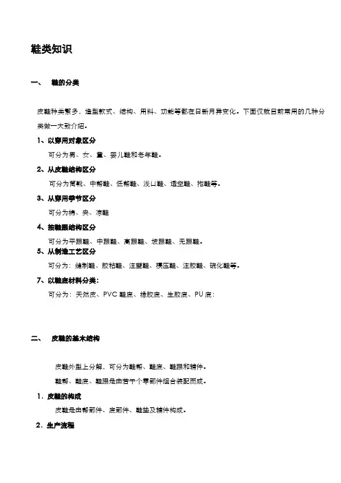 鞋类知识培训
