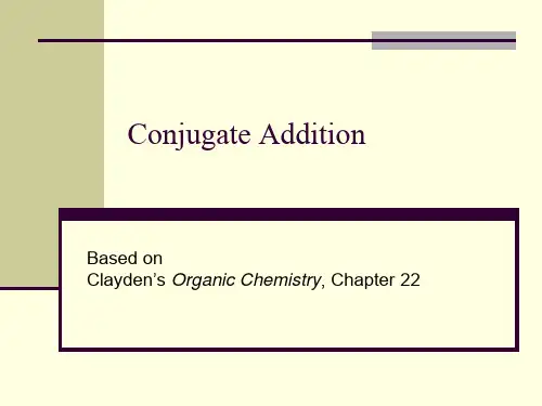 Chapter 22 Clayden Organics 大学有机化学