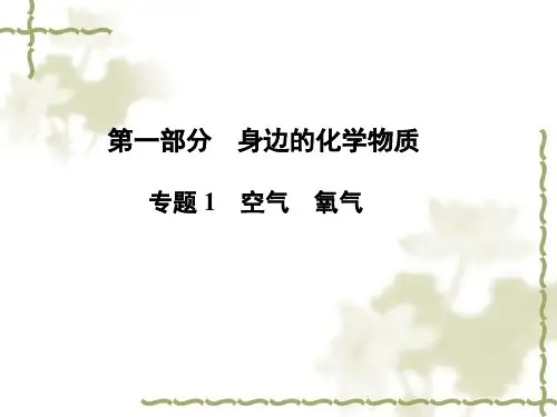 化学中考复习课件专题1_空气_氧气