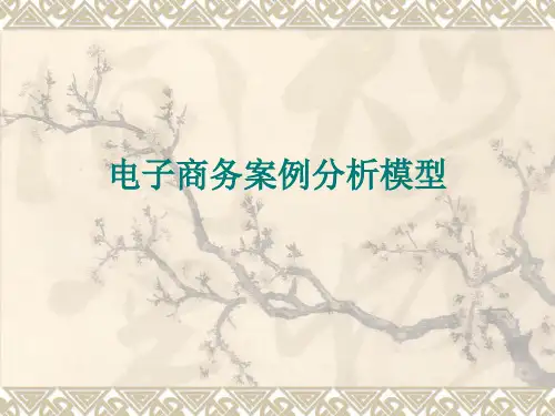 电商的案例分析模型