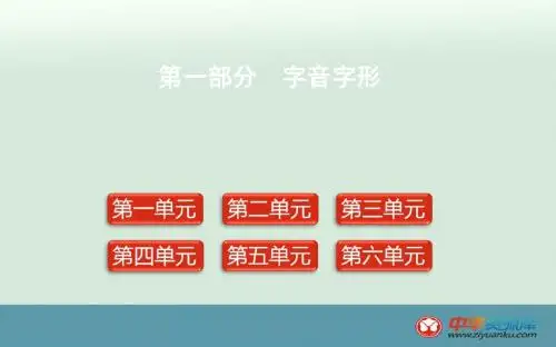 语文七下复习课件：第1部分 字音字形