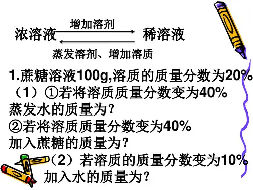 第六章 第三节 物质的溶解性f